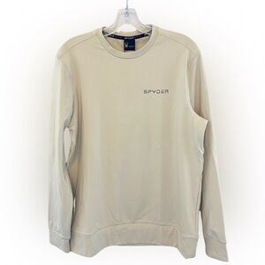Spyder Active Men’s Top - Medium SPM890D Beige Quick Dry Breathable Stretch NWT